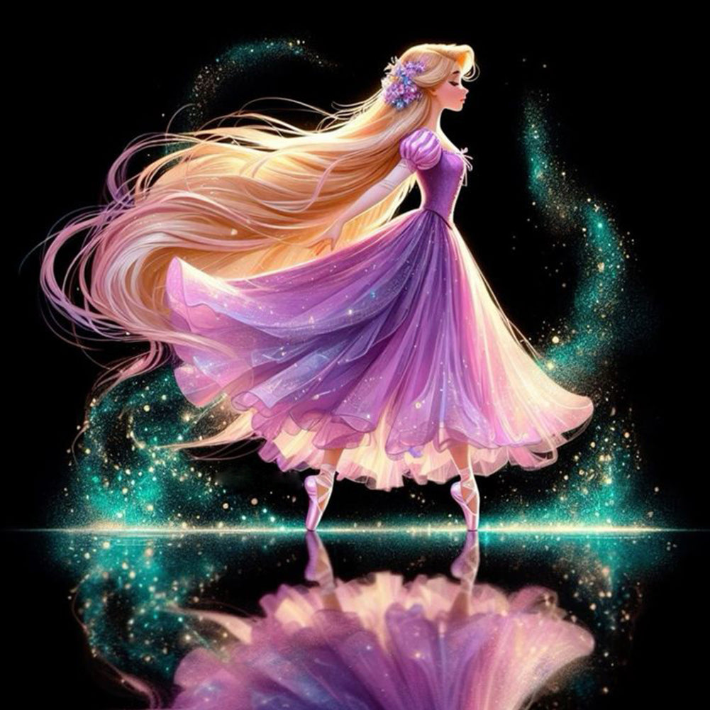 Diamond Painting - Full Round - Dancing Rapunzel (40*40CM)