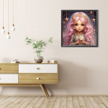 Load image into Gallery viewer, AB Diamond Painting - Full Round - pink hair girl (40*40CM)
