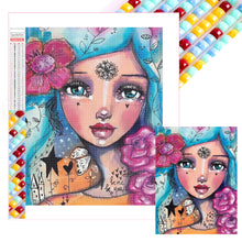 Load image into Gallery viewer, Diamond Painting - Full Square - abstract girl (30*40CM)
