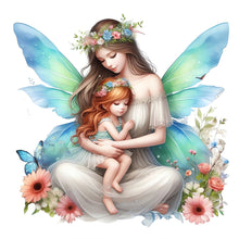 Load image into Gallery viewer, Diamond Painting - Full Round - Butterfly mother&#39;s embrace (30*30CM)
