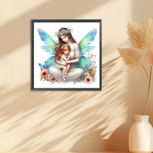 Load image into Gallery viewer, Diamond Painting - Full Round - Butterfly mother&#39;s embrace (30*30CM)
