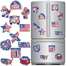 Load image into Gallery viewer, 12Pcs American Flag Diamond Painting Refrigerator Magnets Diamond Art Kits
