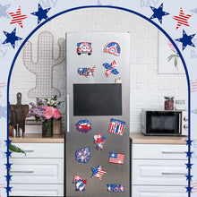 Load image into Gallery viewer, 12Pcs American Flag Diamond Painting Refrigerator Magnets Diamond Art Kits
