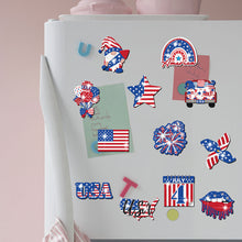 Load image into Gallery viewer, 12Pcs American Flag Diamond Painting Refrigerator Magnets Diamond Art Kits
