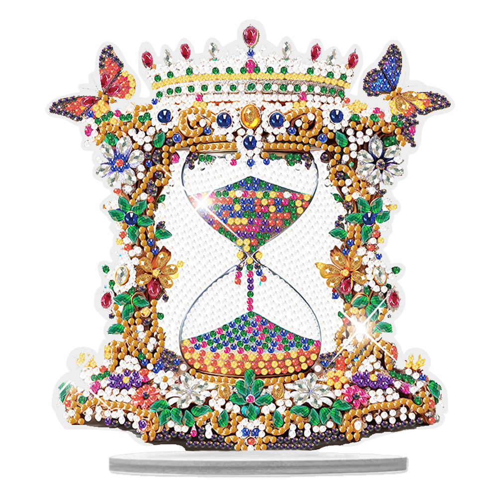 Hourglass Special Shaped Diamond Painting Desktop Ornaments Kit Home Table Decor