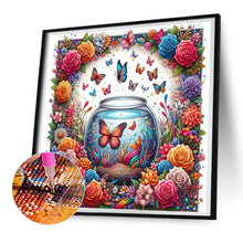 Load image into Gallery viewer, Diamond Painting - Full Round - butterflies and flowers (30*30CM)
