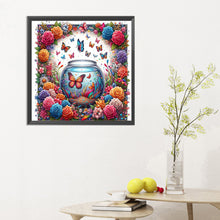 Load image into Gallery viewer, Diamond Painting - Full Round - butterflies and flowers (30*30CM)
