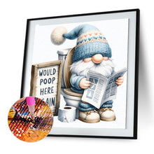 Load image into Gallery viewer, Diamond Painting - Full Round - Goblin reading newspaper in toilet (30*30CM)
