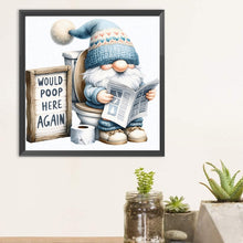Load image into Gallery viewer, Diamond Painting - Full Round - Goblin reading newspaper in toilet (30*30CM)
