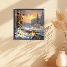 Load image into Gallery viewer, Diamond Painting - Full Round - snow scene (30*30CM)
