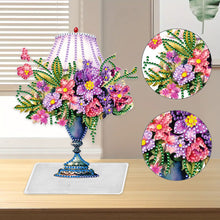 Load image into Gallery viewer, Flower Lamp Special Shaped Colorful Desktop Diamond Art Kits Bedroom Table Decor
