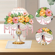Load image into Gallery viewer, Flower Lamp Special Shaped Colorful Desktop Diamond Art Kits Bedroom Table Decor
