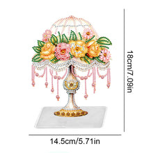 Load image into Gallery viewer, Flower Lamp Special Shaped Colorful Desktop Diamond Art Kits Bedroom Table Decor
