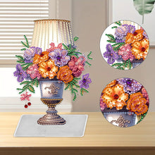 Load image into Gallery viewer, Flower Lamp Special Shaped Colorful Desktop Diamond Art Kits Bedroom Table Decor
