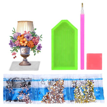 Load image into Gallery viewer, Flower Lamp Special Shaped Colorful Desktop Diamond Art Kits Bedroom Table Decor
