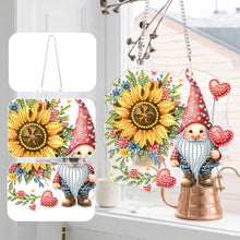 Load image into Gallery viewer, Acrylic Gnome Diamond Painting Home Decor Rhinestone Diamond Art Window Pendants

