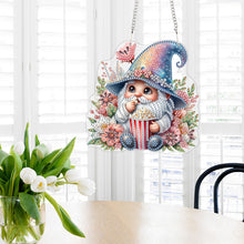 Load image into Gallery viewer, Acrylic Gnome Diamond Painting Home Decor Rhinestone Diamond Art Window Pendants
