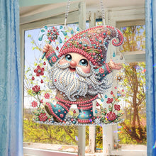 Load image into Gallery viewer, Acrylic Gnome Diamond Painting Home Decor Rhinestone Diamond Art Window Pendants
