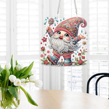 Load image into Gallery viewer, Acrylic Gnome Diamond Painting Home Decor Rhinestone Diamond Art Window Pendants
