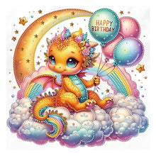 Load image into Gallery viewer, Diamond Painting - Partial Special Shaped - rainbow cloud dragon (30*30CM)
