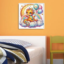 Load image into Gallery viewer, Diamond Painting - Partial Special Shaped - rainbow cloud dragon (30*30CM)
