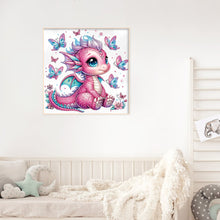 Load image into Gallery viewer, Diamond Painting - Partial Special Shaped - Butterflies and dragons (30*30CM)

