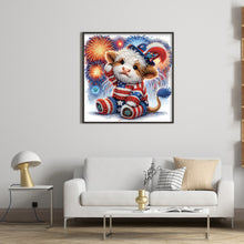 Load image into Gallery viewer, Diamond Painting - Partial Special Shaped - Independence day fireworks (40*40CM)
