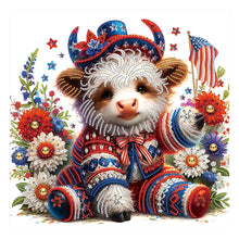 Load image into Gallery viewer, Diamond Painting - Partial Special Shaped - independence Day (40*40CM)
