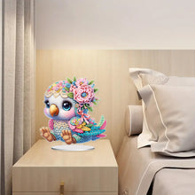 Load image into Gallery viewer, Acrylic Flower Sloth Parrot Cat Dragon Table Top Diamond Painting Ornament Kits
