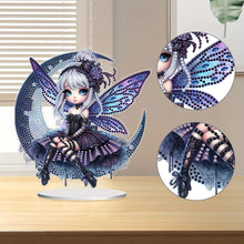 Load image into Gallery viewer, Acrylic Fairy Girl Desktop Diamond Art Kits Diamond Painting Tabletop Decoration
