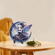 Load image into Gallery viewer, Acrylic Fairy Girl Desktop Diamond Art Kits Diamond Painting Tabletop Decoration
