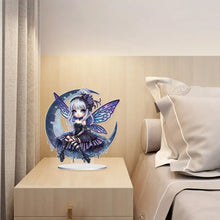 Load image into Gallery viewer, Acrylic Fairy Girl Desktop Diamond Art Kits Diamond Painting Tabletop Decoration
