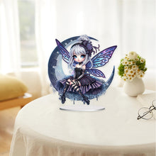 Load image into Gallery viewer, Acrylic Fairy Girl Desktop Diamond Art Kits Diamond Painting Tabletop Decoration
