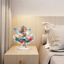 Load image into Gallery viewer, Acrylic Fairy Girl Desktop Diamond Art Kits Diamond Painting Tabletop Decoration
