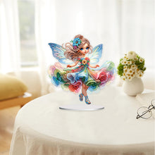 Load image into Gallery viewer, Acrylic Fairy Girl Desktop Diamond Art Kits Diamond Painting Tabletop Decoration
