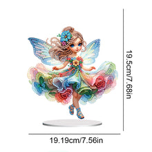 Load image into Gallery viewer, Acrylic Fairy Girl Desktop Diamond Art Kits Diamond Painting Tabletop Decoration
