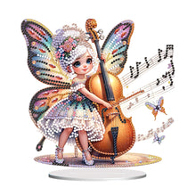 Load image into Gallery viewer, Acrylic Fairy Girl Desktop Diamond Art Kits Diamond Painting Tabletop Decoration
