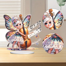 Load image into Gallery viewer, Acrylic Fairy Girl Desktop Diamond Art Kits Diamond Painting Tabletop Decoration
