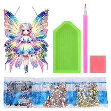 Load image into Gallery viewer, Butterfly Girl 5D DIY Diamond Painting Dots Pendant for Wall Window Decor

