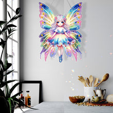 Load image into Gallery viewer, Butterfly Girl 5D DIY Diamond Painting Dots Pendant for Wall Window Decor
