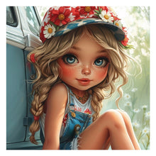 Load image into Gallery viewer, Diamond Painting - Full Round - girl (30*30CM)
