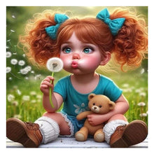 Load image into Gallery viewer, Diamond Painting - Full Round - dandelion girl (30*30CM)
