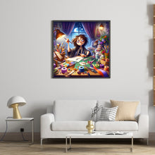 Load image into Gallery viewer, Diamond Painting - Full Round - Workers who stay up late to create (40*40CM)
