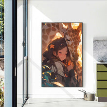 Load image into Gallery viewer, Diamond Painting - Full Round - giraffe girl (40*60CM)
