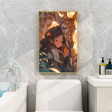 Load image into Gallery viewer, Diamond Painting - Full Round - giraffe girl (40*60CM)
