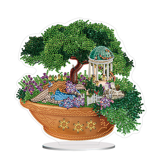 PVC Special Shaped Cartoon Desktop Diamond Art Kit for Home Office Desktop Decor