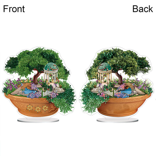 PVC Special Shaped Cartoon Desktop Diamond Art Kit for Home Office Desktop Decor