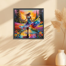 Load image into Gallery viewer, Diamond Painting - Full Round - flower girl (30*30CM)
