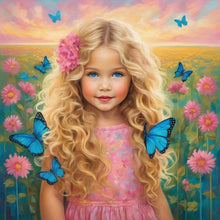 Load image into Gallery viewer, Diamond Painting - Full Round - flower girl (30*30CM)
