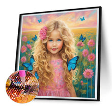 Load image into Gallery viewer, Diamond Painting - Full Round - flower girl (30*30CM)
